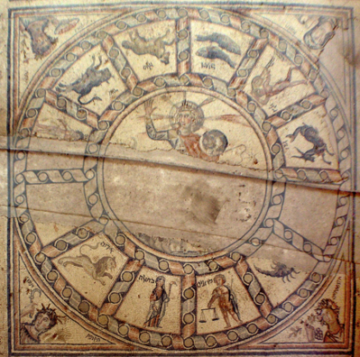 İsrail Hammat Tiberius Sinagogu, Zodyak Mozaiği, M.S. 4. Yüzyıl